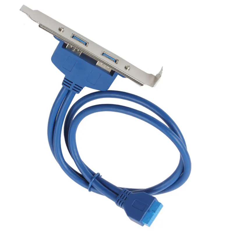 USB 3.0 Female to Motherboard 20 Pin Male Power Adapter Back Panel Bracket Extension Data Transfer Cable Connector For Computer |
