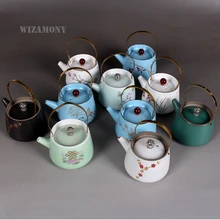 Wizamony японский древний чайный набор глазурь Celadon Zisha Ceramics Arts Тэй китайский заварочный чайник фарфор из исина глина античный чайник