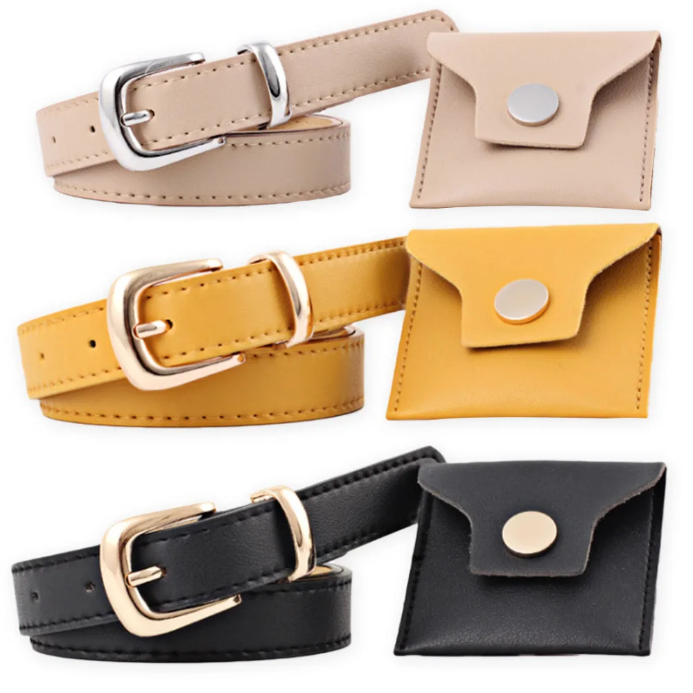 New Design Women Belt Fashion Belt PU Belt with Metal Buckle Belt All