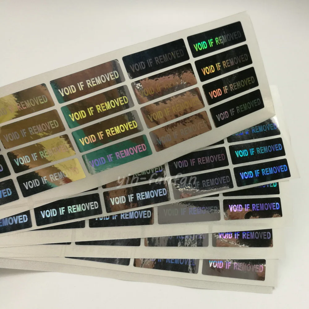 

100pcs Hologram VOID IF REMOVED Security Tamper Evident Warranty Stickers