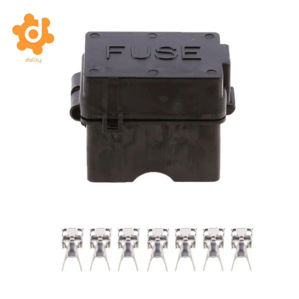 

Car Truck Boat 12V-32V 4 Way ATC/ATO Blade Fuse Holder with Terminals Kits