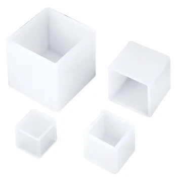 

4 Pieces Square Resin Mold Square Silicone Molds Resin Casting Molds for DIY Craft Making, 4 Sizes
