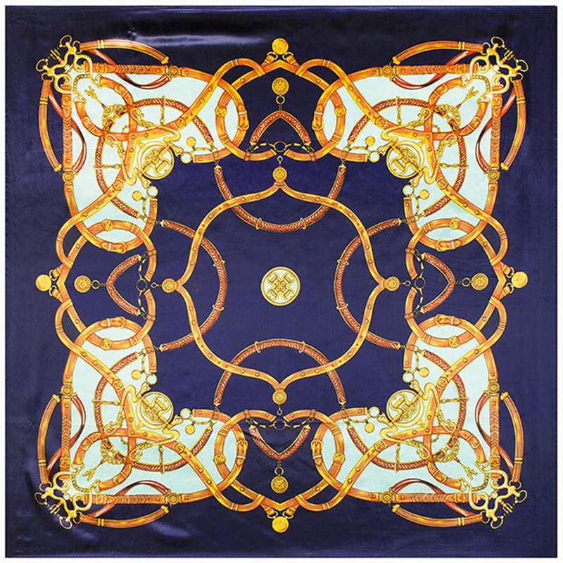 

2019 luxury brand summer women scarf fashion quality soft silk scarves female shawls Foulard Beach cover-ups wraps silk bandana