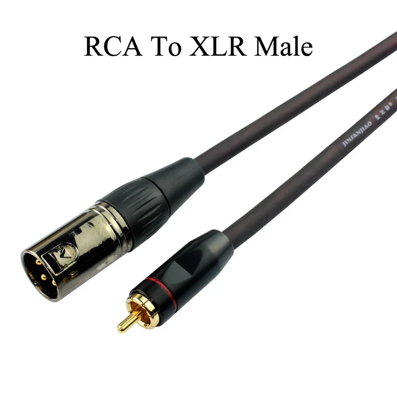 GUSUO Silver plating Cable RCA to XLR 3P Male Female Cable Audio Stereo Speaker Headphone Microphone 0 5M 30M