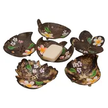 1 шт. Кокосовая ракушка для мыла держатель посуды Премиум мода элегантное мыло диспенсер вечерние украшения для ванной комнаты