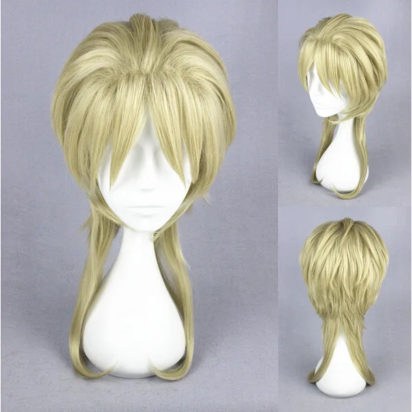 45cm-Blonde-Medium-Hairstyle-JoJo-s-Bizarre-Adventure-Dio-Brando-Cosplay-Wig-Heat-Resistant-Synthetic-Hair