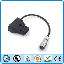D-dotknij, aby Weipu SF610 2 Pin BMPCC 4 K kabel zasilający dla Blackmagic Pocket Cinema kamera 4 K i złoty do montażu na V do montażu baterii P z kranu