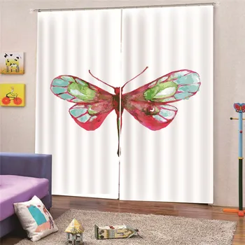 

3D Digital Print Dragonfly Children Curtains Kids Boy Girl Bedroom Living Room Blackout Cortinas Custom Made Drape M18