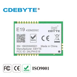 E19 (433M20SC) lora long range SX1278 433 мГц 100 МВт штамп-антенна отверстия IOT УВЧ беспроводной приемопередатчик (передатчик/приемник) модуль