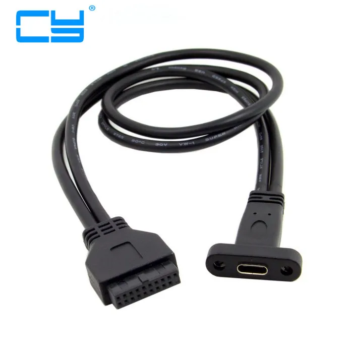 Новый 2016 один Порты и разъёмы USB 3 1 Тип C Женский 0 материнская плата 19pin заголовка