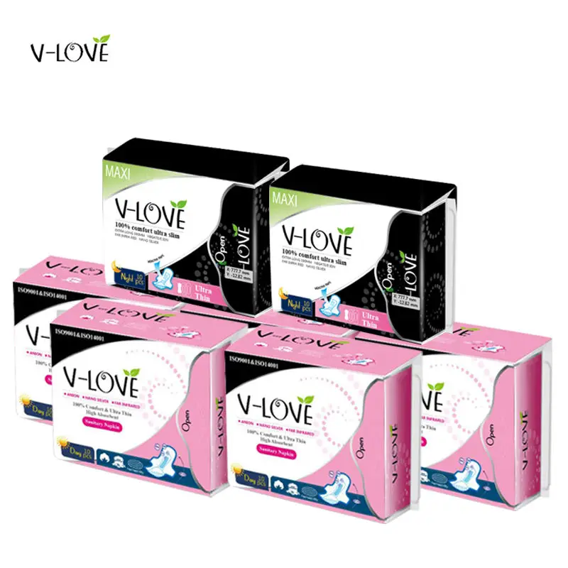 VLOVE negative ions women's sanitary pads for menstrual period with