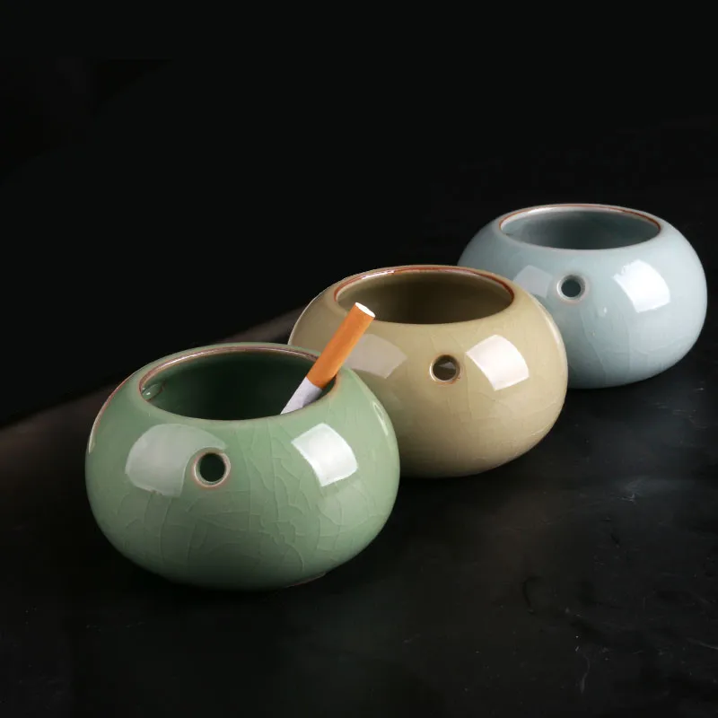 

Portable Ashtray ceramic simple creative European style fashion living room decoration gift for boyfriend gadgets for men P001