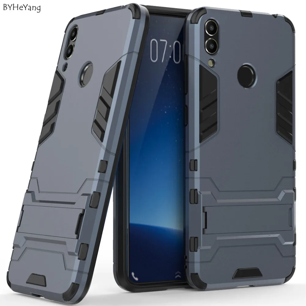 

BYHeYang For Huawei Honor 8C Case Rubber Robot Armor Phone Shell Protective Hard Back Cover For Honor 8C 8 C Silicone +TPU shell