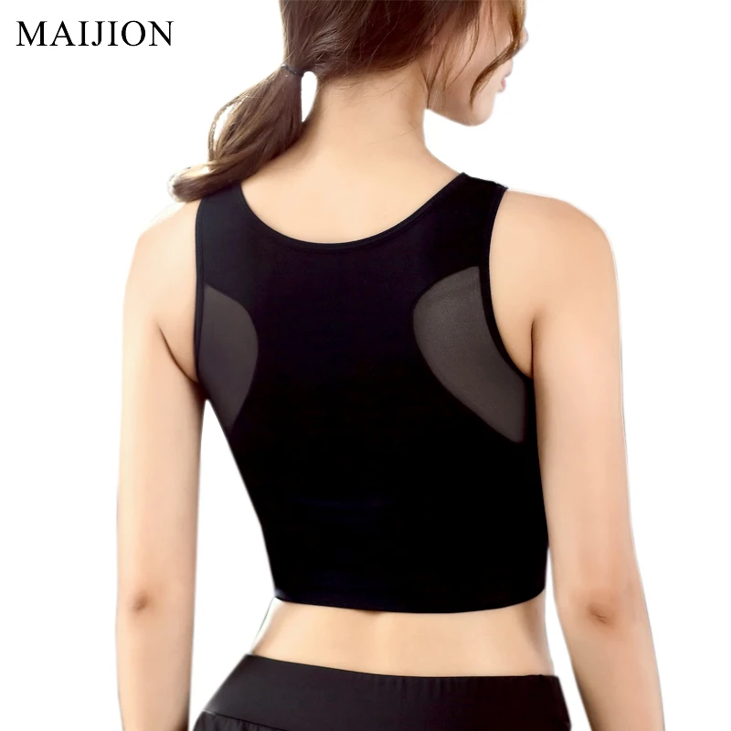 breathable mesh sports bra