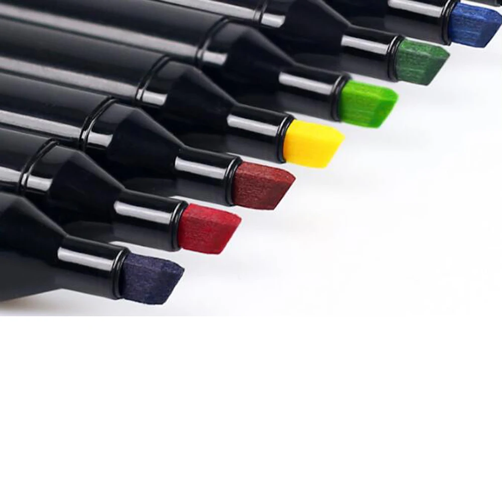 Ceny Markery 24 30 40 60 80 Promarker Color Art markery zestaw Dual Headed Artist Sketch tłuste markery na bazie alkoholu do animacji Manga