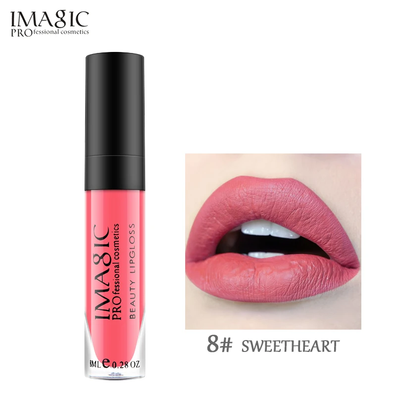 IMAGIC матовая губная помада тинт для макияжа Блеск для губ Косметика стойкий LipsStick Макияж для губ жидкий блеск красота Imagic макияж - Цвет: SWEETHEART