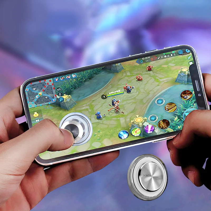 Круглый игровой джойстик для мобильного телефона рокер планшет Android Iphone металлический кнопочный контроллер легко курица ужин с присоской