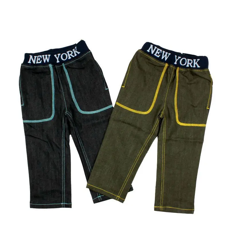 freeshipping 2014 new baby color cowboy pants in the thin material,Full