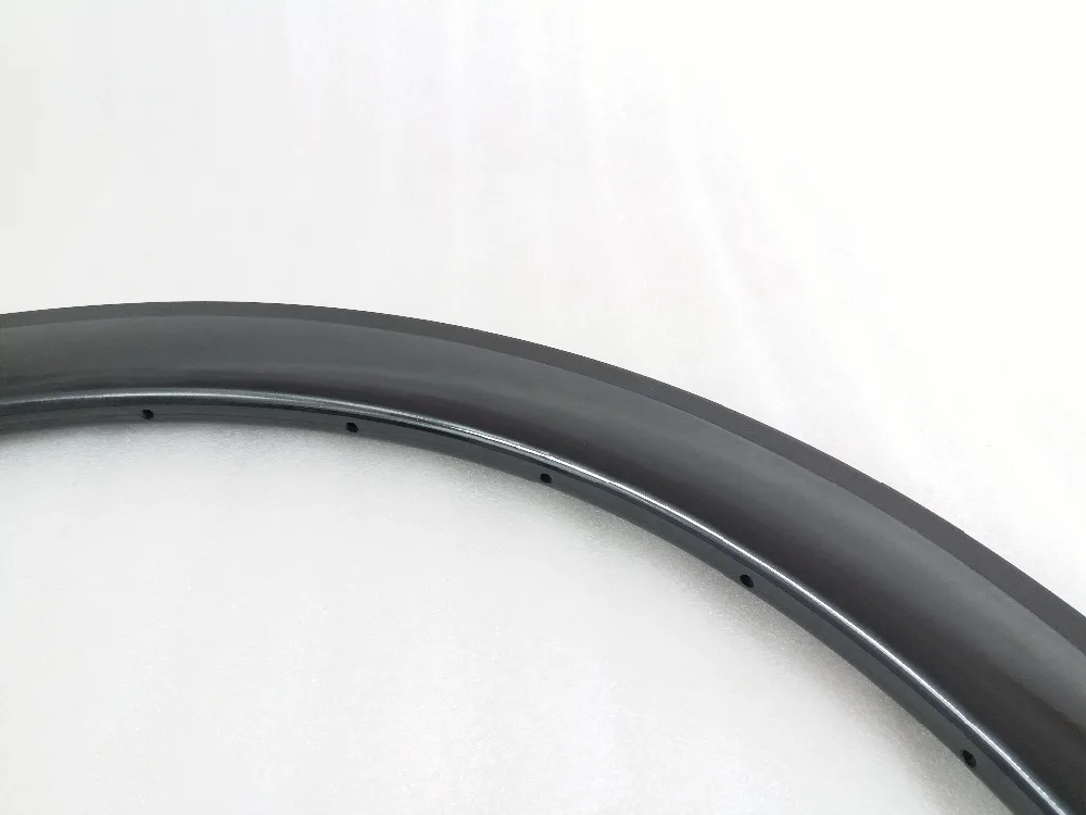 Cheap 700c 50mm clincher U shape road bike carbon rim 50C 25mm wide basalt brake track UD 3K matte glossy 16 18 20 21 24 28 32 Holes 2