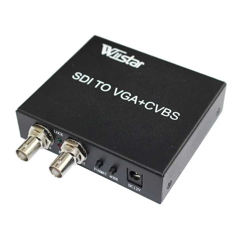 Wiistar SDI в VGA+ AV конвертер с SDI Loop Out SDI в 3RCA адаптер SD HD 3G-SDI для ПК ноутбуков HDTV