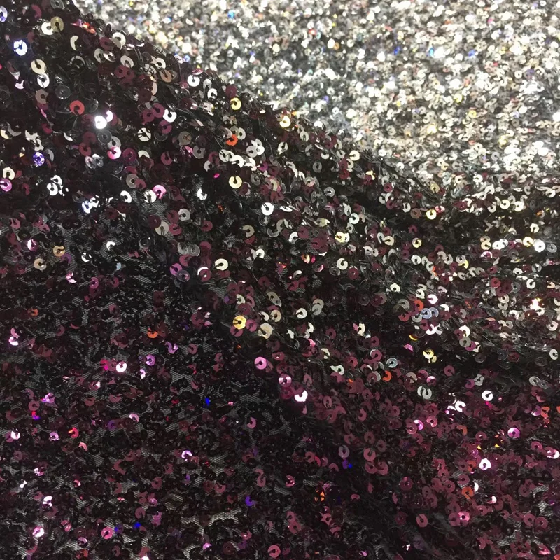 

embroidered 3d sequins French net lace fabric 5yards high quality tulle lace fabric fashion African party lace for dress FSQX062