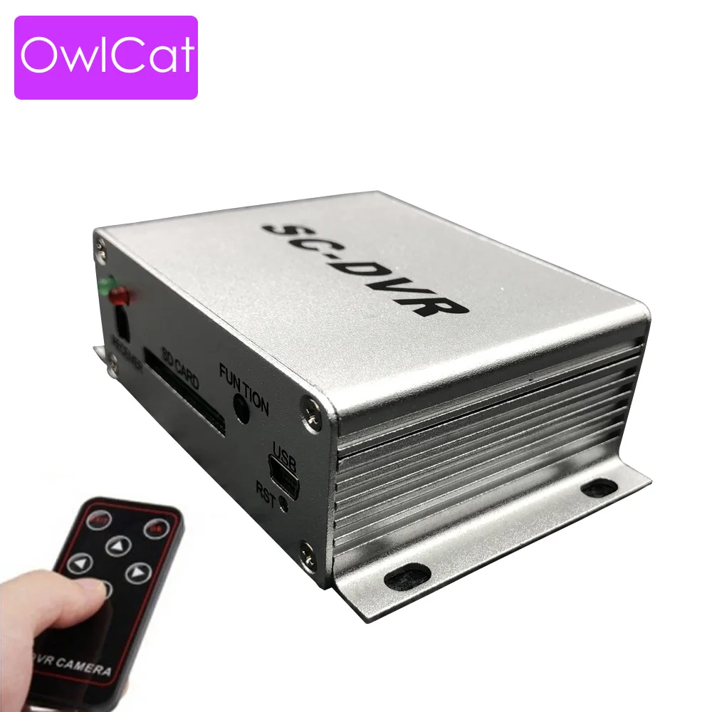 

Mini CCTV Recorder SC-DVR Video Audio Recording Motion Detection Alarm Triggered Recording SC DVR SD Card 32G Remote Control DVR
