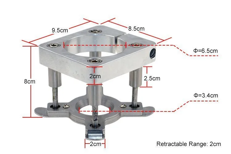 Диаметр держателя шпинделя 65 мм автоматическая пластина давления для гравировального станка с ЧПУ зажим пластины