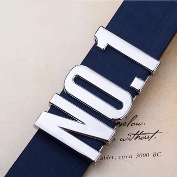 

110 Cm Mens Belts White Blue Teen Student Casual Belt men 2019 Fashion men belt