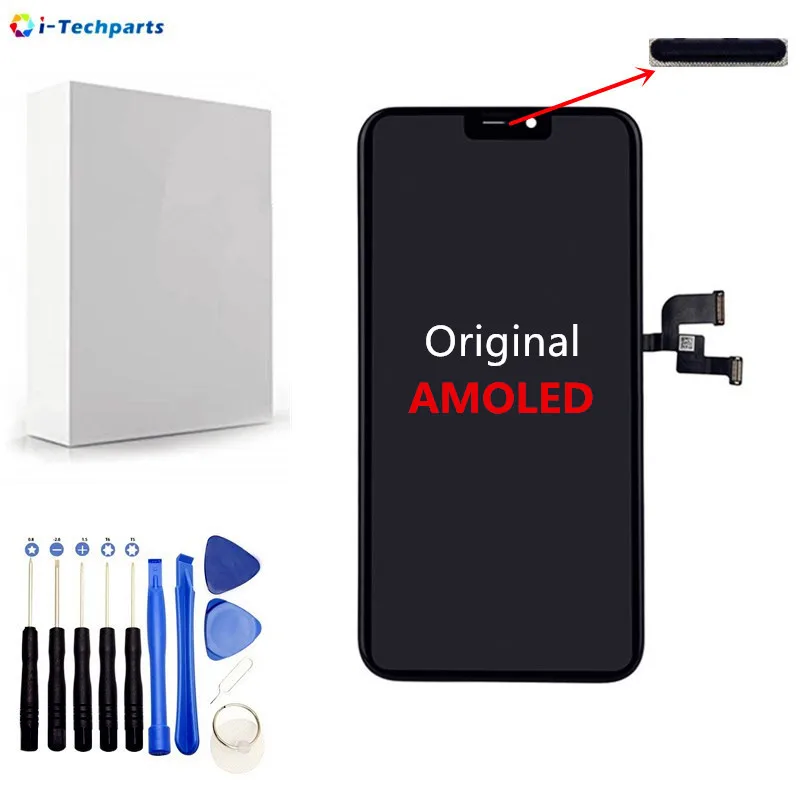 

AMOLED Display for iPhone X LCD Display and Touch Digitizer Lens Screen Full Assembly Replacement Repair Part