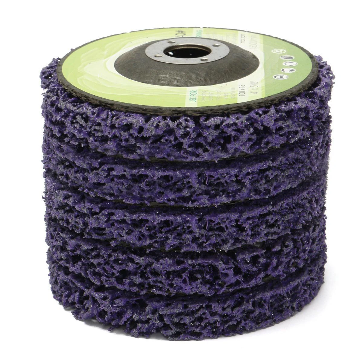 5pcs Poly Strip Disc Wheel Wood Metal Paint Rust Removal Clean Grinding