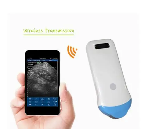 

Wireless blue head ultrasound micro convex array probe Uprobe with Reverse harmonic function microconvex