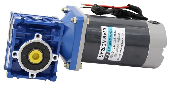 120W 12V 24V DC Worm Reducer Motor NMRV30 DC Worm Gear Motor RV30 Self-locking Gear Single Shaft Rotation CW CCW 120W 12V 24V DC Worm Reducer Motor NMRV30 DC Worm Gear Motor RV30 Self-locking Gear Single Shaft Rotation CW CCW
