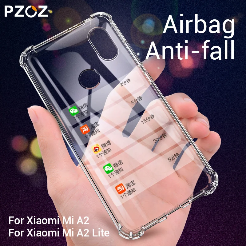 

PZOZ Case For Xiaomi PocoPhone F1 Redmi Note 7 6 Pro 5 Plus Mi CC9 CC9e A2 lite MIX 2S 9 SE Protective Silicone Shockproof Case