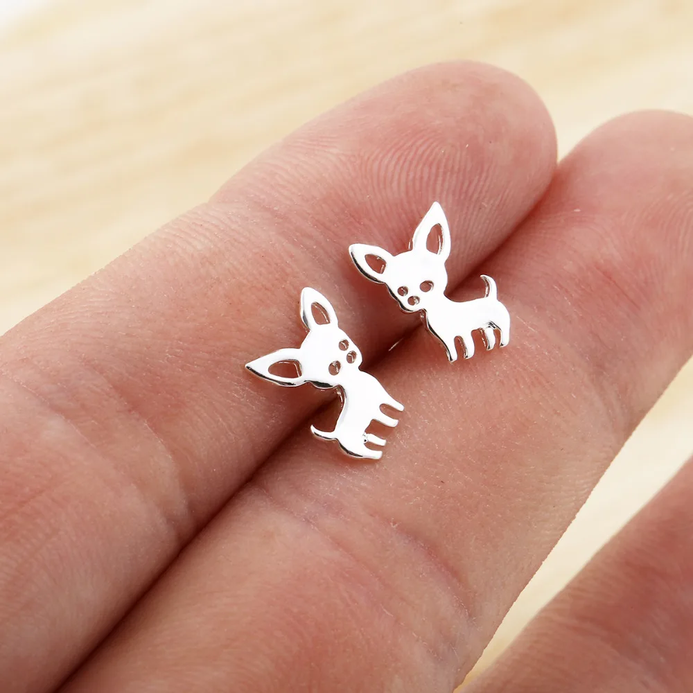 

Shuangshuo Chihuahua Earrings for Women Cute Dog Earrings Love My Pet Jewelry Animal Earrings 2018 Statement Earrings Animal