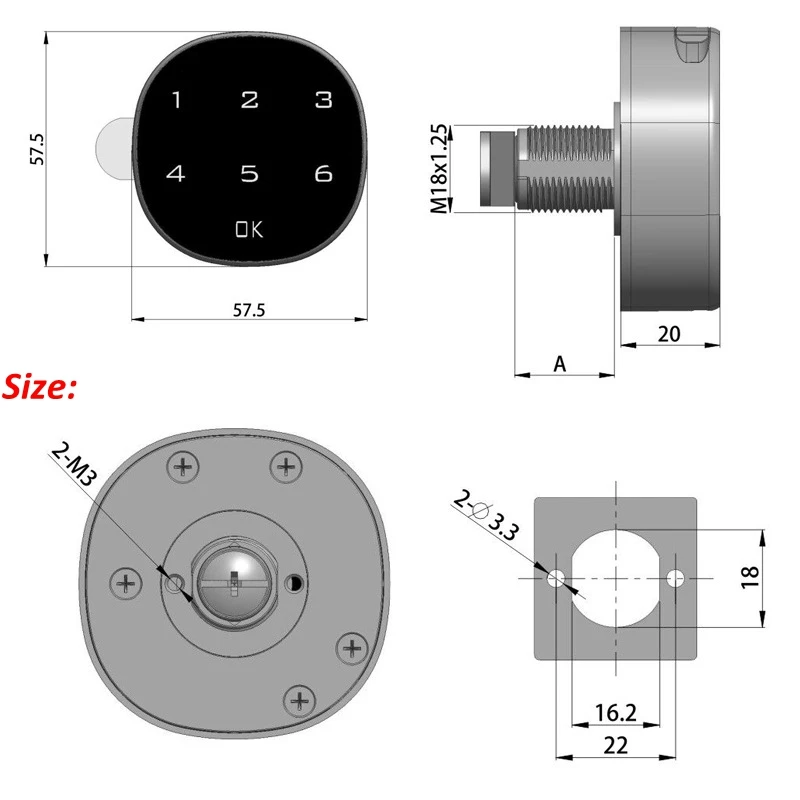 Office File Cabinet Sliding-Door Buckle Keyless-Cabinet Lock Password Lock  Mechanism Combination Rotary-Lock for Cabinet 40JA - AliExpress