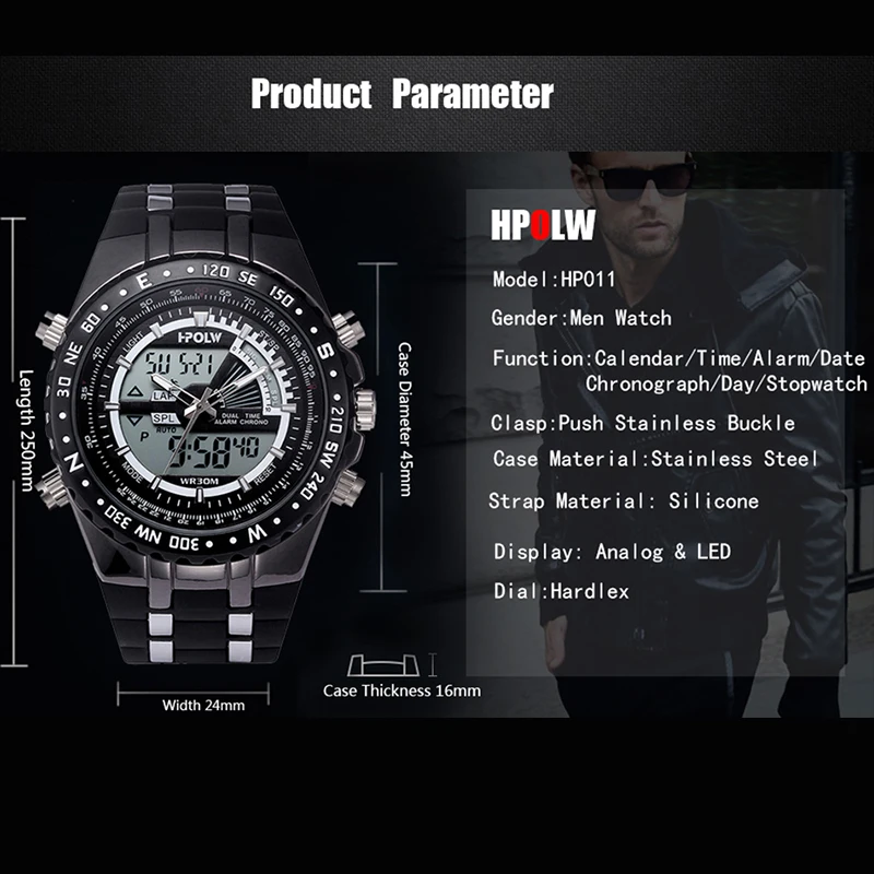 Goede Koop Militaire Quartz Sport Horloges Voor Mannen Analoge