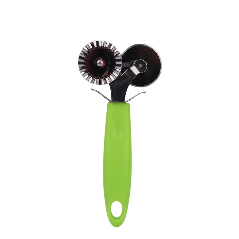Double Roller Pizza Knife Cutter Pastry Pasta Dough Wheel Rolling Slicer Pastry Cutting Tools Double Roller Pizza Knife Cutter Pastry Pasta Dough Wheel Rolling Slicer Pastry Cutting Tools