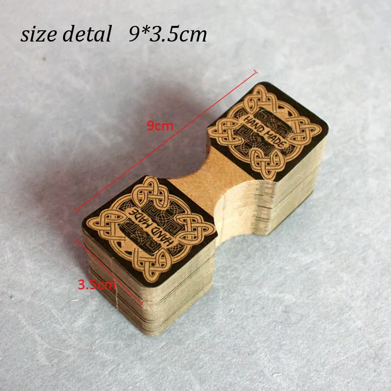 100pcs lot wholesale kraft handmade jewerly tag earrings display