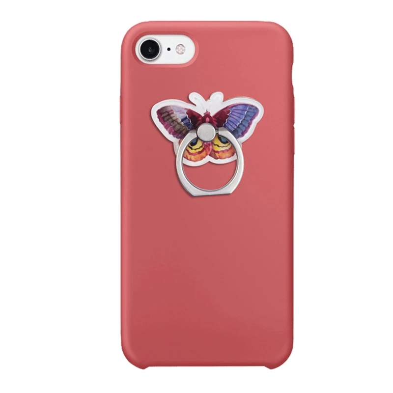 UVR Cartoon Butterfly Insect Phone Stand Mobile Finger Ring 360 Degree Rotation Holder For IPhone X 7 Plus Samsung Xiaomi