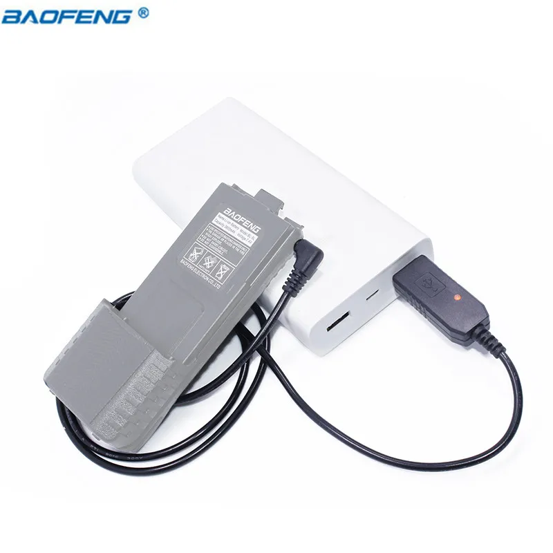 USB кабель для зарядки Baofeng 2 5 мм со световым индикатором раций 3800 мАч|baofeng usb