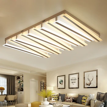 

Post modern living room light rectangular simple atmosphere home bedroom lights creative lobby led ceiling lamp led lighting