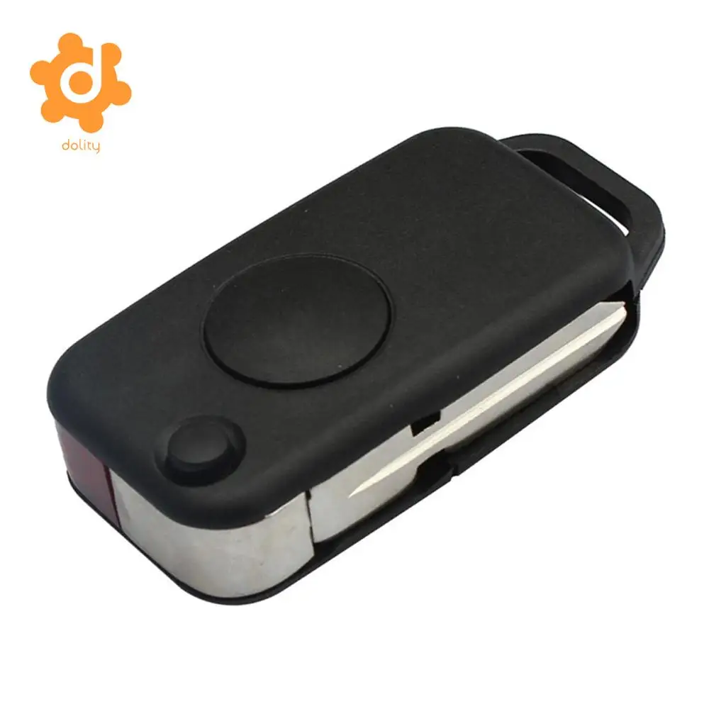 1 Button Uncut Smart Flip Folding Remote Key Case Shell for Mercedes Benz