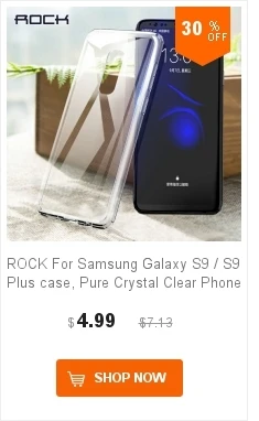 ROCK для samsung galaxy s9/s9 plus Гибридный Тонкий чехол, Роскошный PC силиконовый чехол для samsung s9+ чехол S9 Розничная посылка