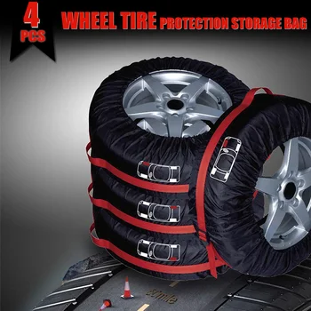

4pcs For 13-19" Tir Car Auto Spare Tyre Wheel Protection Cover Case Storage Bag