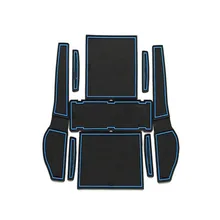 Dongzhen 9pcs Car Interior Accessories Anti-slip Mat Silicone Pad Door Groove Mat For Toyota Corolla EX 2013 Auto Car Styling