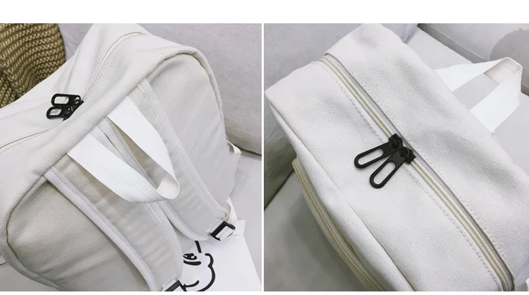 Pizza Embroidery Women Backpack for School Teenagers Girls Preppy Style School Bag Ladies Canvas Backpack Female Bookbag Mochila_35
