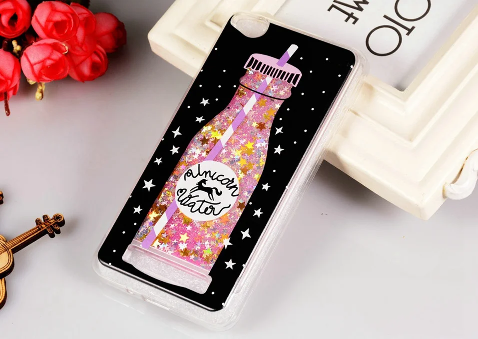 WhaY Quicksand Case For Xiaomi Redmi 4A Cover Silicone Cute Fashion Bottle Liquid Glitter Phone Case Redmi 4A Fundas Couque Capa (7)