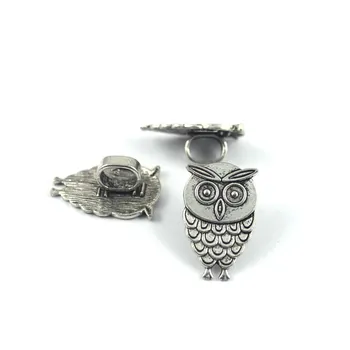 

10PCS 10x7mm Owl Slider Spacer Beads For Licorice Leather Cord Jewellery Bracelet Making