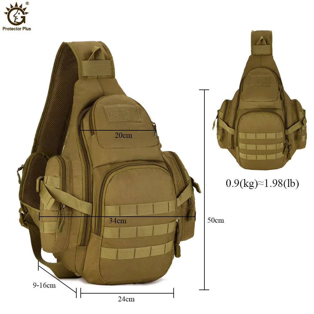 Tactical Molle Bag Military 14 Inch Laptop Backpack Anti-tearing Nylon Sports Shoulder Bag Camping 