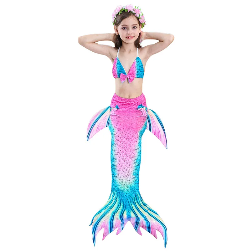 girls mermaid tail swimwear 3-5